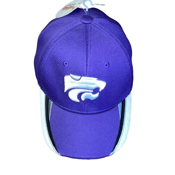 2017 Captivating Headwear K-State Wildcats Baseball Hat Youth NEW Curved Brim - Picture 3 of 14